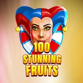 100 Stunning Fruits slot logo by SYNOT Games at Spinjoys Casino