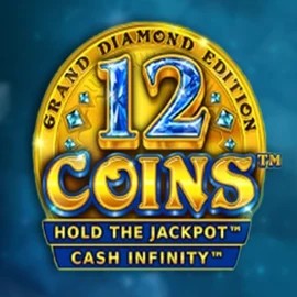 12 Coins Grand Diamond Edition online game logo by Wazdan on spinnjoys.com