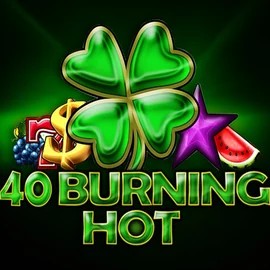 Slots logo of 40 Burning Hot from Amusnet Interactive at Spinjoys Casino