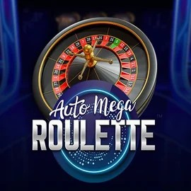 Auto Mega Roulette slot logo by Pragmatic Play at Spinjoys Casino