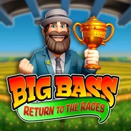 Official Slots logo: Big Bass Return to the Races by Pragmatic Play at Spinjoys Casino