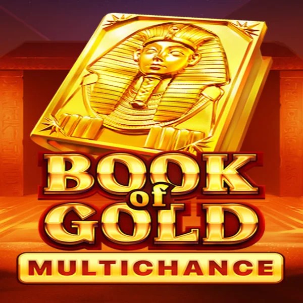 Book of Gold Multichance online game logo by Playson on spinnjoys.com