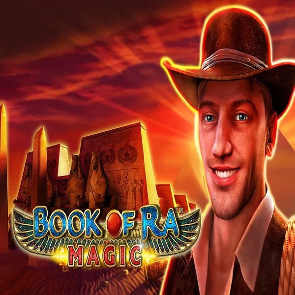 Book of Ra Magic slot icon by Greentube, available at Spinjoys Casino