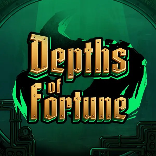 Depths of Fortune slot logo by AvatarUX Studios at Spinjoys Casino