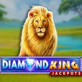 Diamond King Jackpots logo by SpinPlay Games at Spinjoys Casino