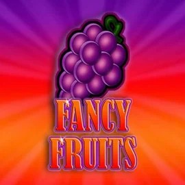 Fancy Fruits slot logo by Gamomat at Spinjoys Casino