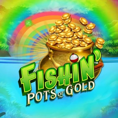 Fishin Pots Of Gold by Gameburger Studios, showcased at spinnjoys.com – game logo