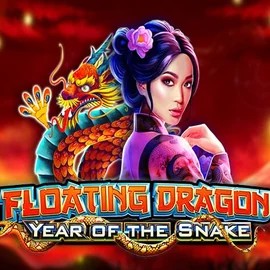 Floating Dragon Year of the Snake logo by Pragmatic Play at Spinjoys Casino