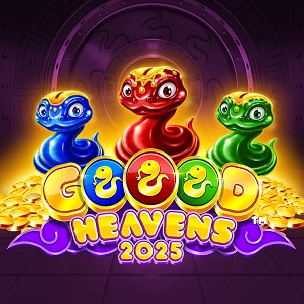 Goood Heavens slot visual from Rarestone Gaming available on spinnjoys.com
