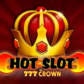 Hot Slot 777 Crown slot logo by Wazdan at Spinjoys Casino