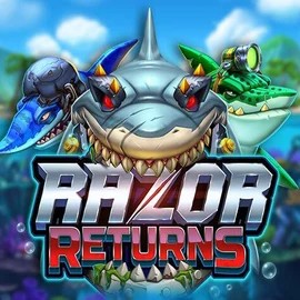 Slots logo of Razor Returns from Push Gaming at Spinjoys Casino