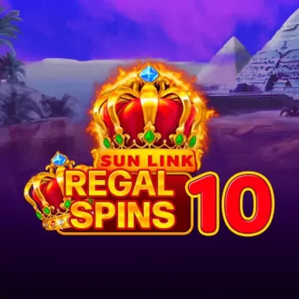 Regal Spins 10 by PatePlay, showcased at spinnjoys.com – game logo