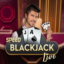 Speed Blackjack slot icon by Pragmatic Play, available at Spinjoys Casino