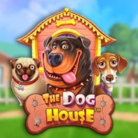 The Dog House slot logo by Pragmatic Play at Spinjoys Casino