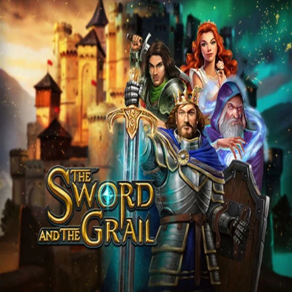 The Sword and the Grail logo – Slots by Play'n GO at Spinjoys Casino