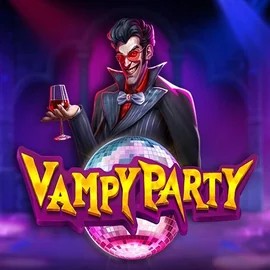 Vampy Party game by Pragmatic Play – logo hosted on Spinjoys Casino