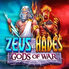 Zeus vs Hades: Gods of War online game logo by Pragmatic Play on spinnjoys.com